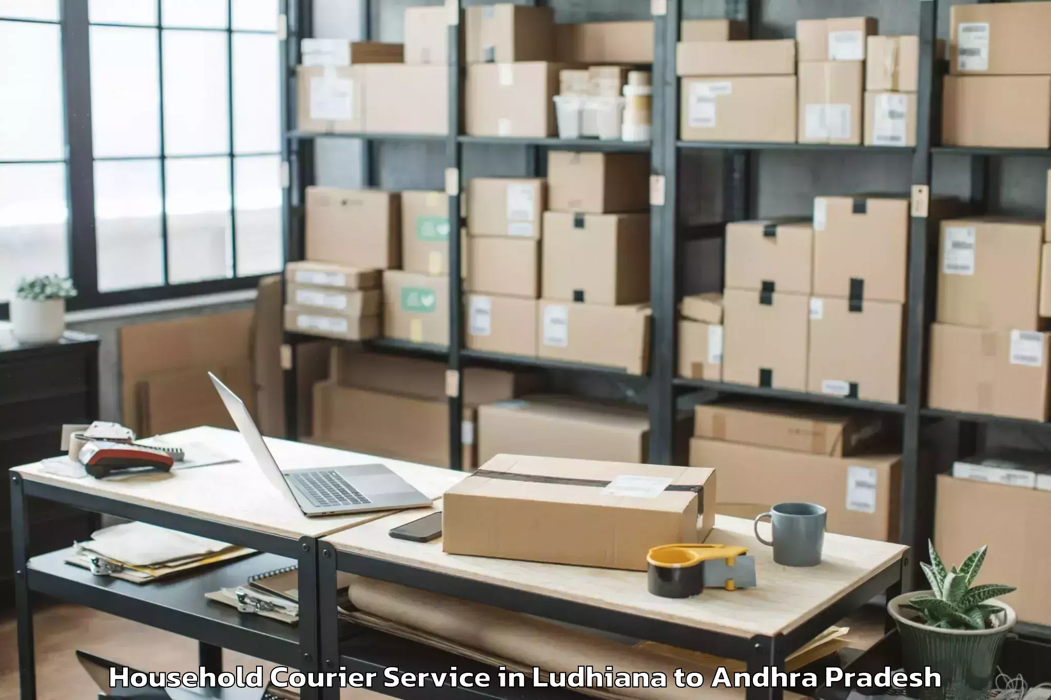 Ludhiana to Tallapudi Household Courier Booking